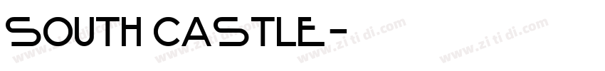 south castle字体转换